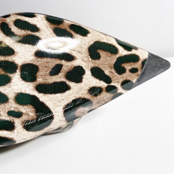 New Dolce & Gabbana X Kim Leopard Printed Ankle Boots size 37 - Picture 7 of 12